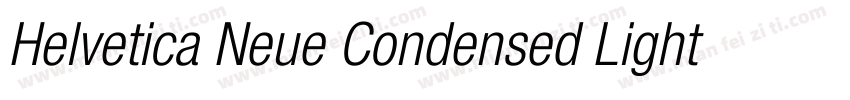 Helvetica Neue Condensed Light字体转换